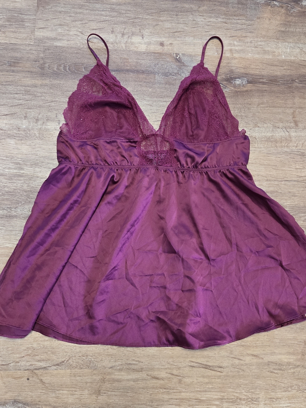 Victoria's Secret Berry Lace & Satin Babydoll Nightdress Extra Large